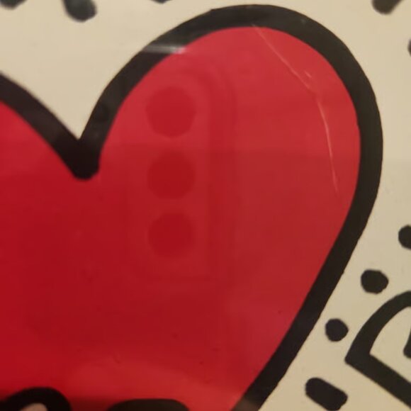 Keith Haring framed print! Must see. BENEFITS RESCUE DOGS - Picture 4 of 14